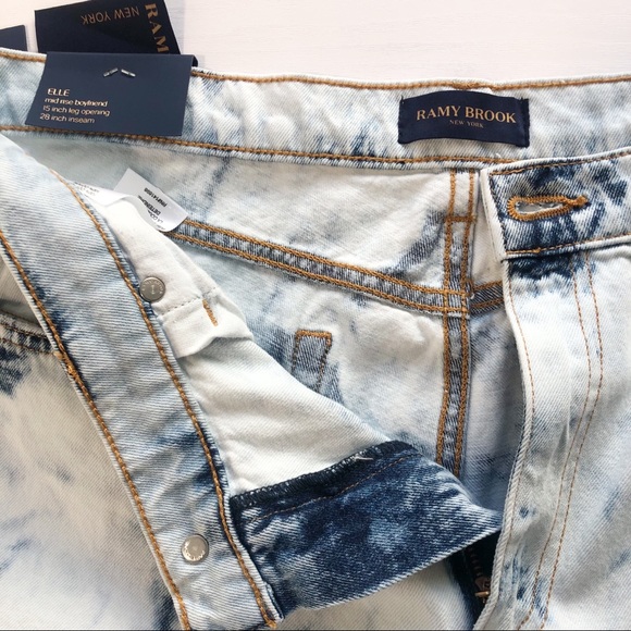 NWT RAMY BROOK Distressed Acid Wash Elle Boyfriend Jeans Size 30 - Picture 7 of 10